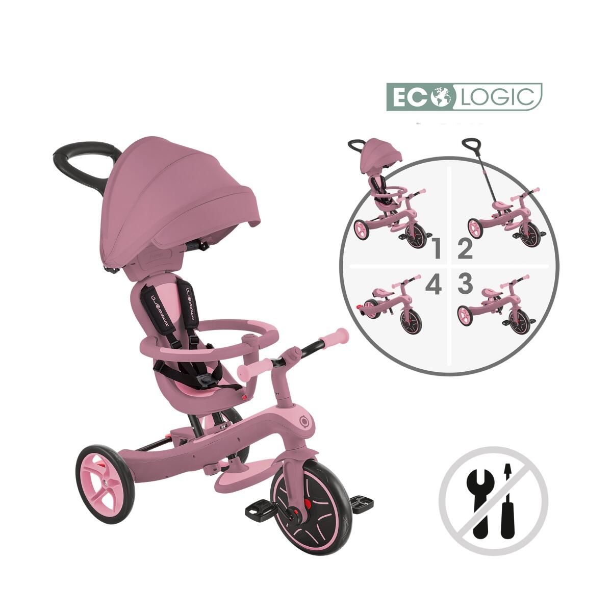 GLOBBER EXPLORER TRIKE 4in1 ECO beere 3/8