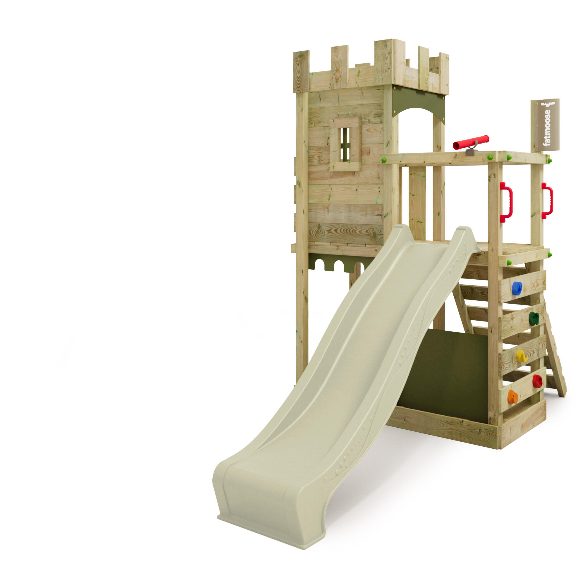 Fatmoose - Aire De Jeux Bold Baron Avec Toboggan - Aire De Jeu - Vert - No Size - Decathlon