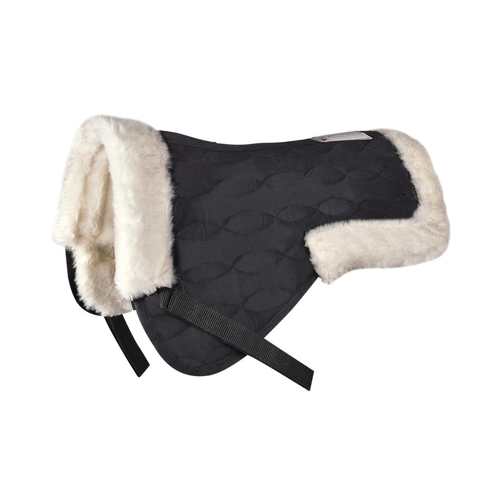 Synthetic fur saddle pad for horses Waldhausen