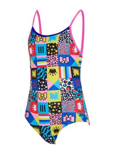 Maillot de bain Zoggs Starback pour filles - Crazy - Taille 34