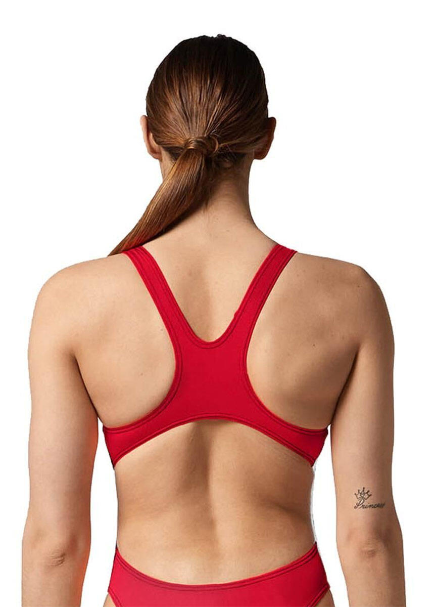 Traje de baño Akron Babbitt Evo - Blanco/Rojo Deportivo - Talla 32 4/6