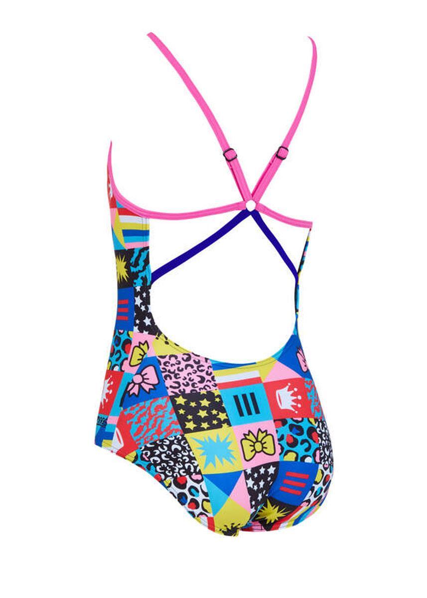 Costume da bagno Zoggs Girls Starback - Crazy - Taglia 34 4/5