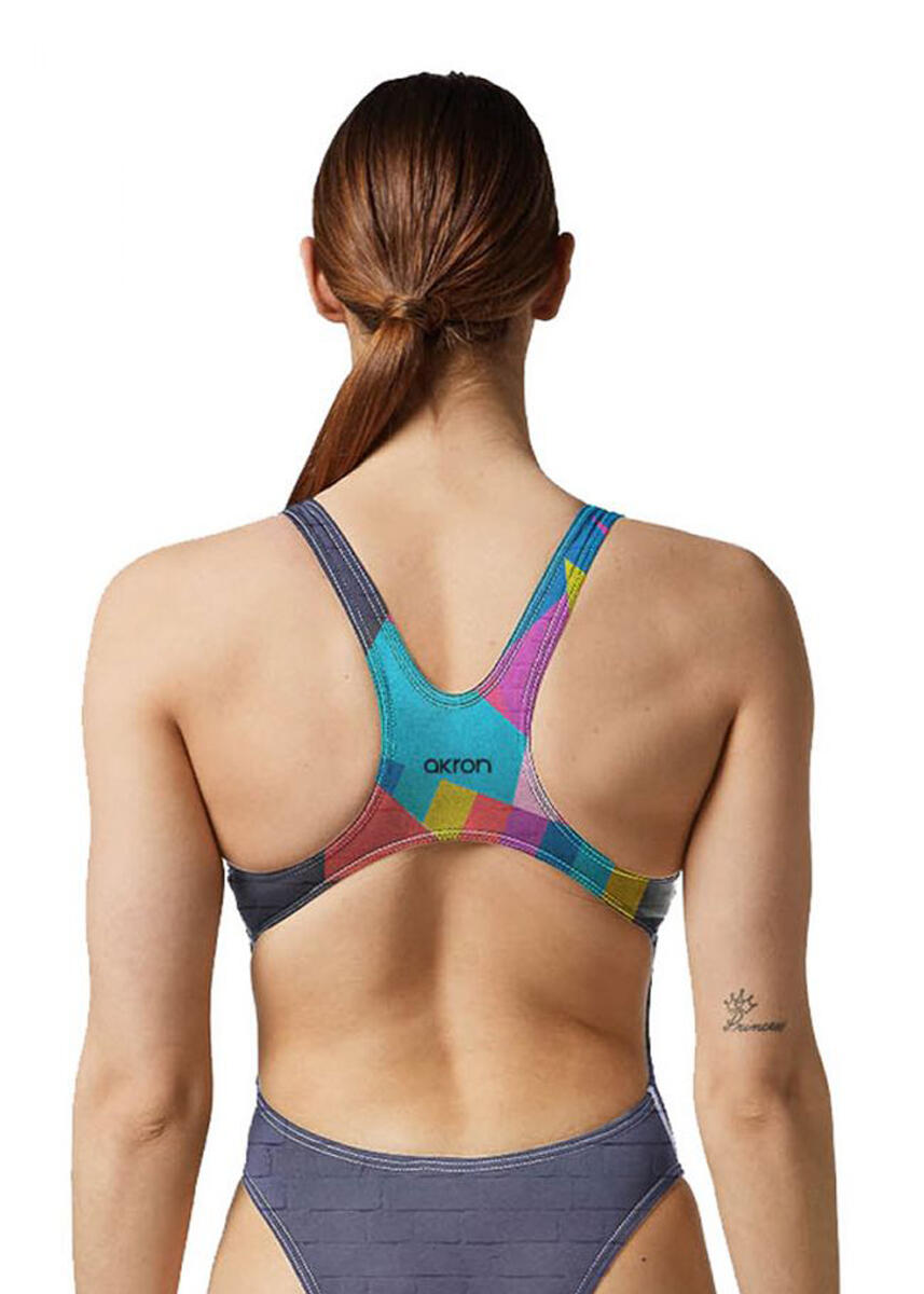 Maiô Akron Feminino com Estampa Facial - Tamanho 30 3/5