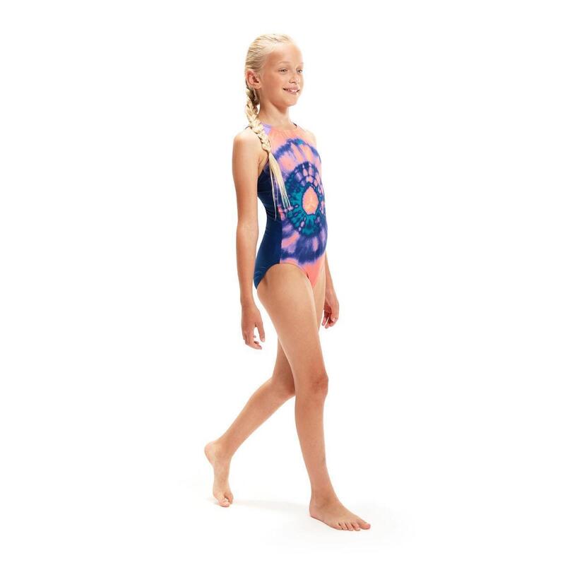 Costum de baie dintr-o bucată pentru copii Speedo Placement Pulseback