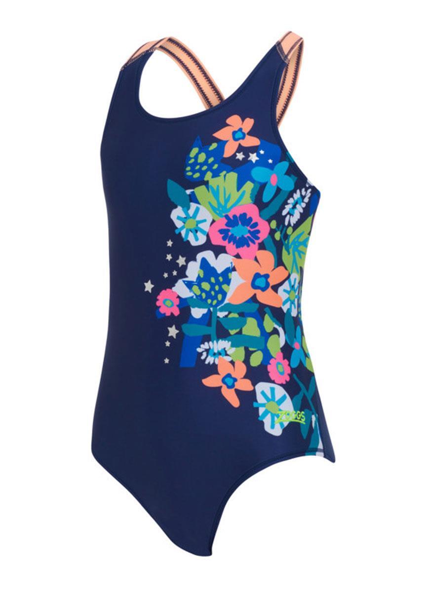 Zoggs Cosmic Flower Flyback costume bambina taglia 34 5/5