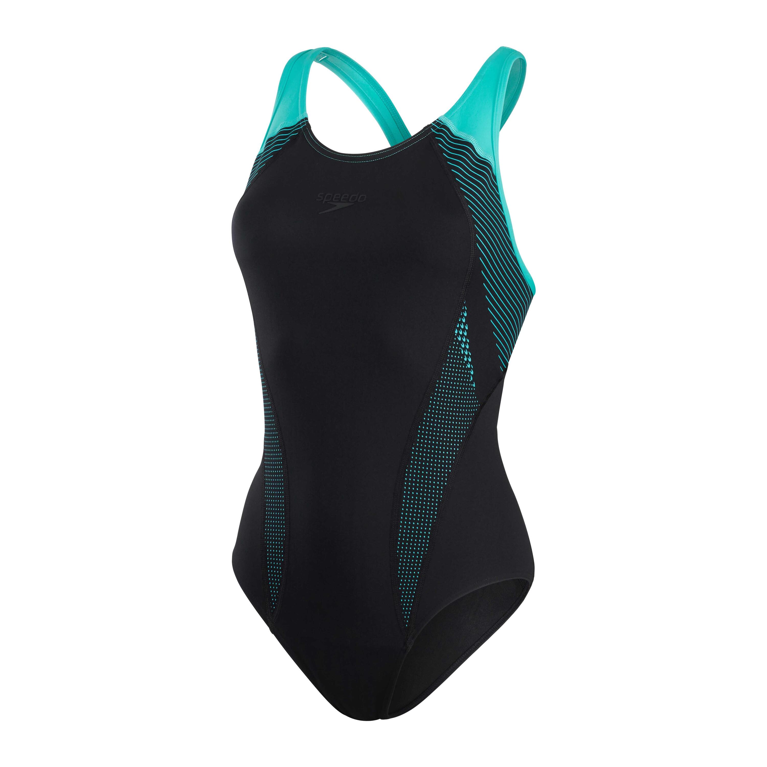 Strój Kąpielowy Speedo Plastisol Laneback – Czarno-różowy – Rozmiar 30 4/6