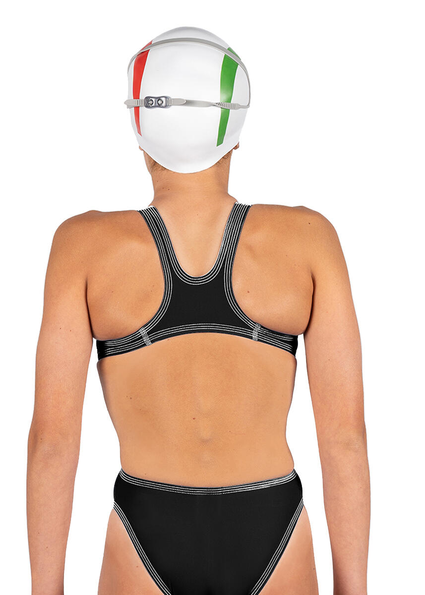 Akron Girls Babbitt Evo Swimsuit - Black 5/6