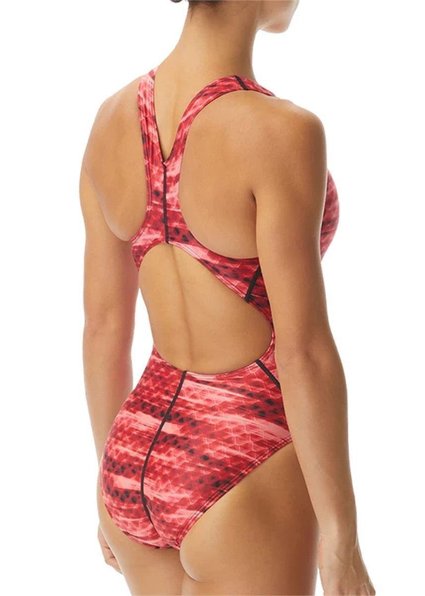 TYR Women's Castaway Maxfit Swimsuit - Red 4/5