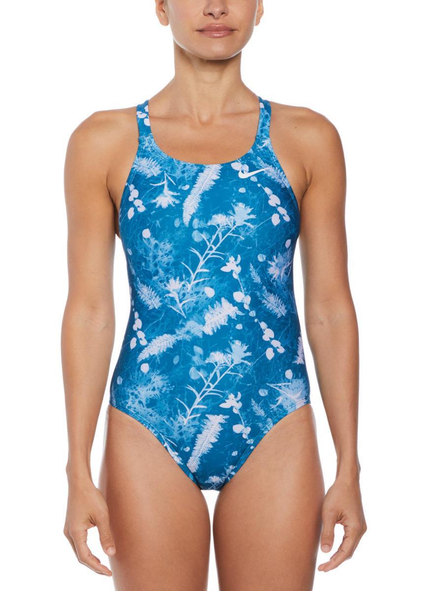 NIKE Traje de baño de una pieza Nike Hydrastrong Multi Print - Verde 38