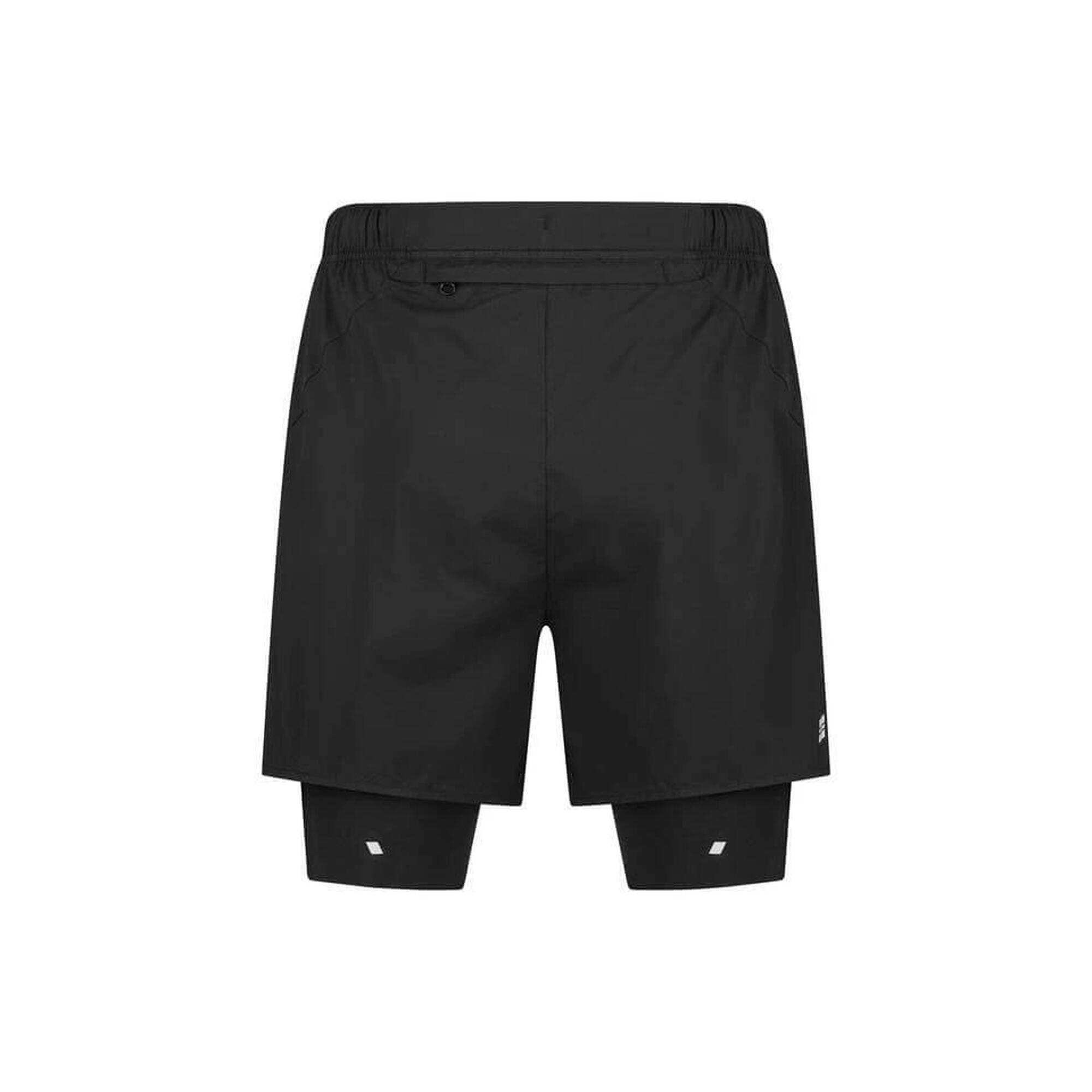 Pantaloni scurți alergare CEP Core Run 2in1 femei - negru | compresie + liberta…