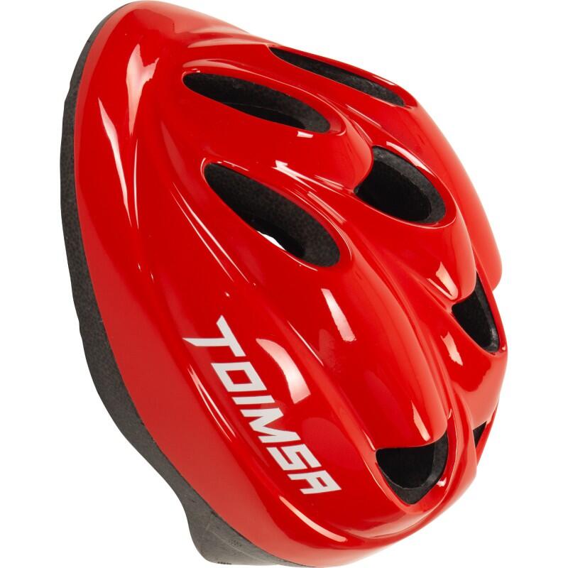 Casco da bicicletta regolabile per bambini rosso 2/3