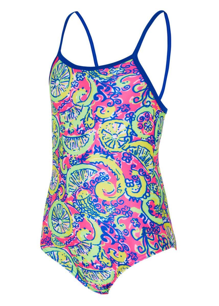 Costume da bagno classico Zoggs Girls Citrus - Taglia 32 5/6