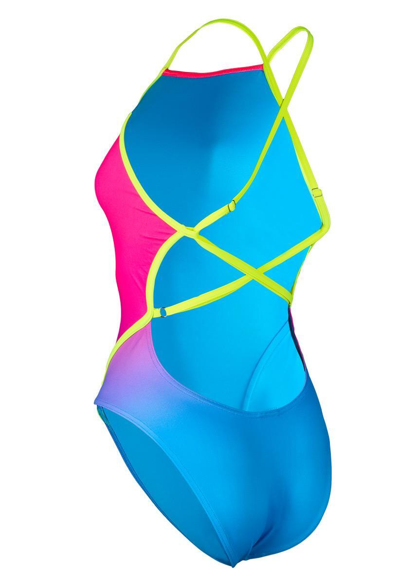 Aquasphere Essential Diamond Back Adjustable Swimsuit - Multi / Yellow 4/6