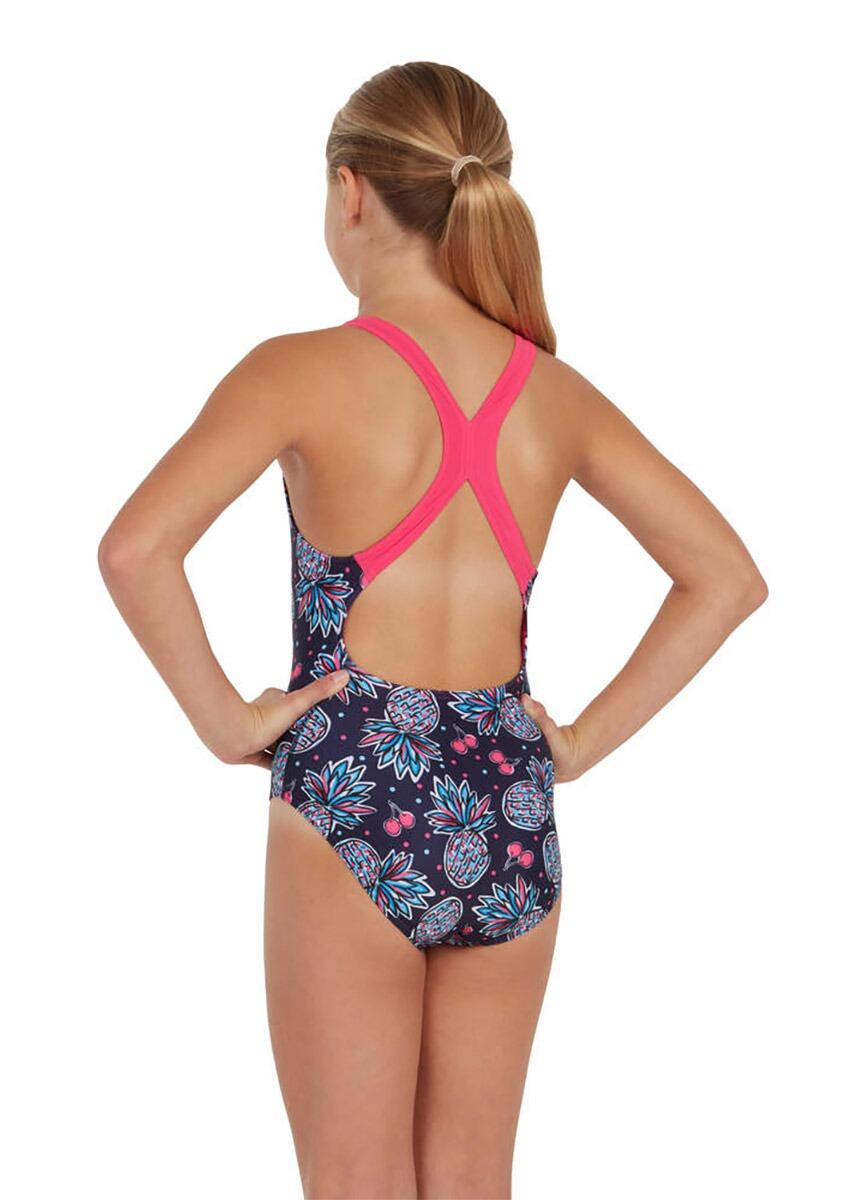 Maillot de bain une pièce Zoggs pour filles, motif fruité, dos nu 2/5