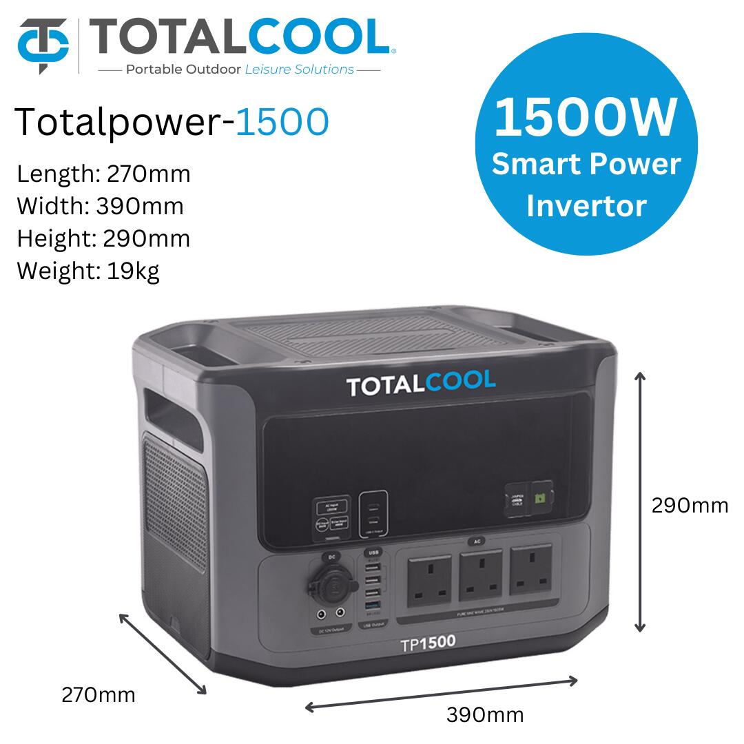 Totalpower 1500 Powerstation – Grijs 6/7