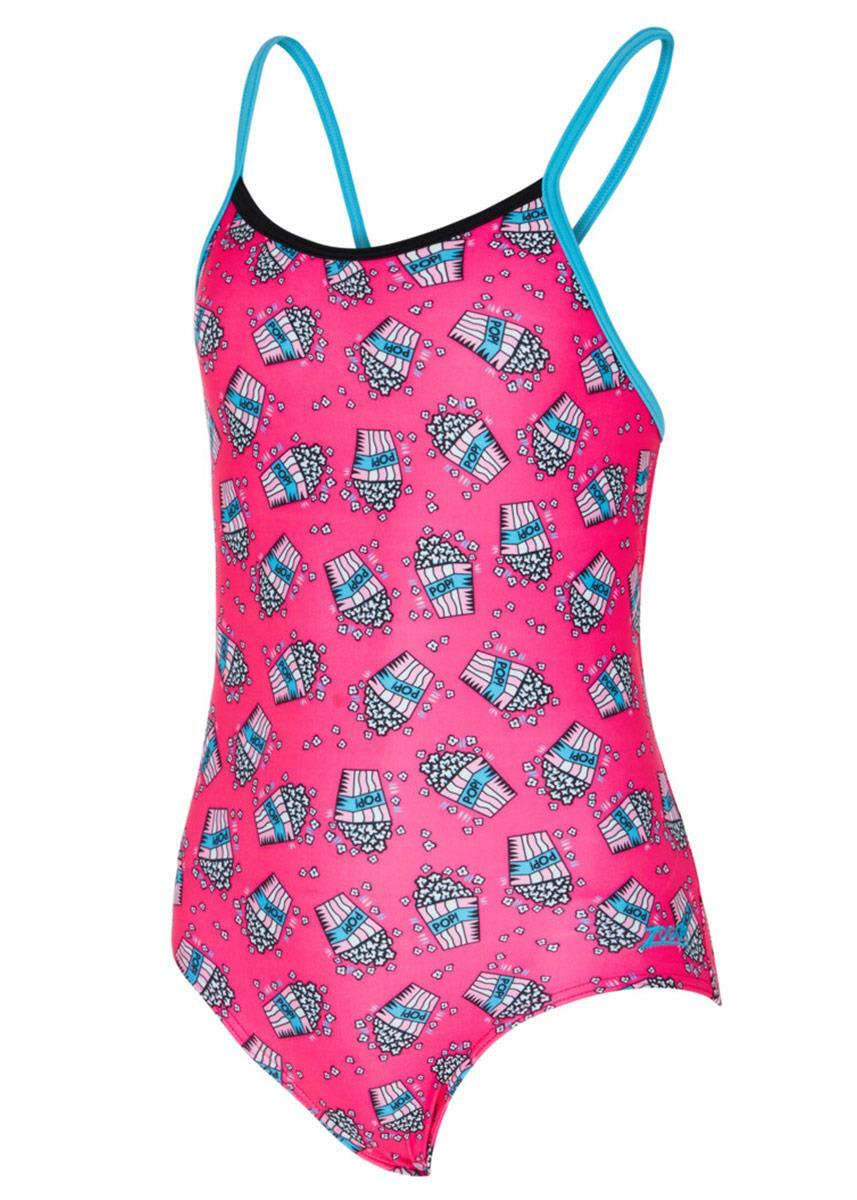Maillot de bain Zoggs pour filles, motif Pop Corn Starback - Taille 32 5/6