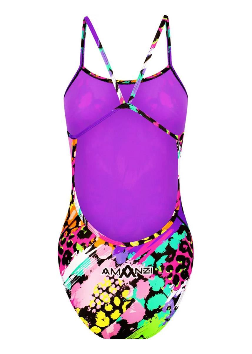 Maiô AMANZI Neon Jungle Pro Back - Tamanho 24 5/6