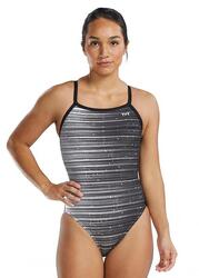 Maillot de bain TYR DiamondFit Durafast Elite Speedwarp - Titane - Taille 30