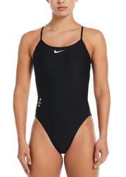 Maillot de bain ajustable Nike Hydrastrong Multi Graphic - Noir - Taille 38