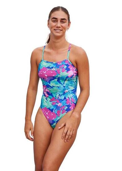 Maillot AMANZI Florentina Proback femme, imprimé floral, taille UK 26/EU 36