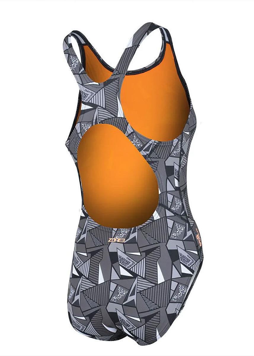 Traje de baño Zone3 Renew Classic Openwater - Negro/Gris - Talla 6 5/6