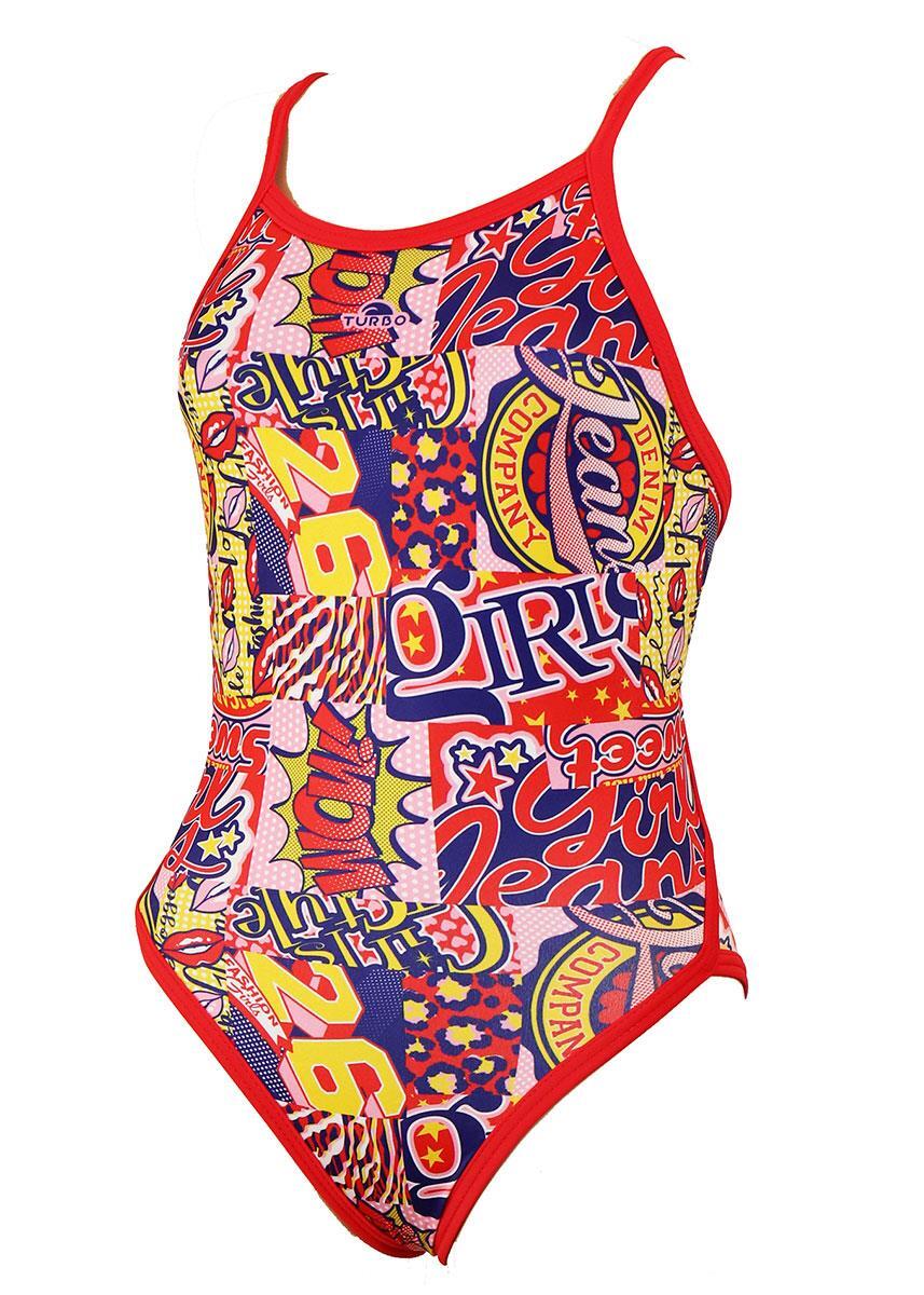 Costume da bagno da donna Turbo Revolution Sweet Girl - Rosso Taglia 42 1/6