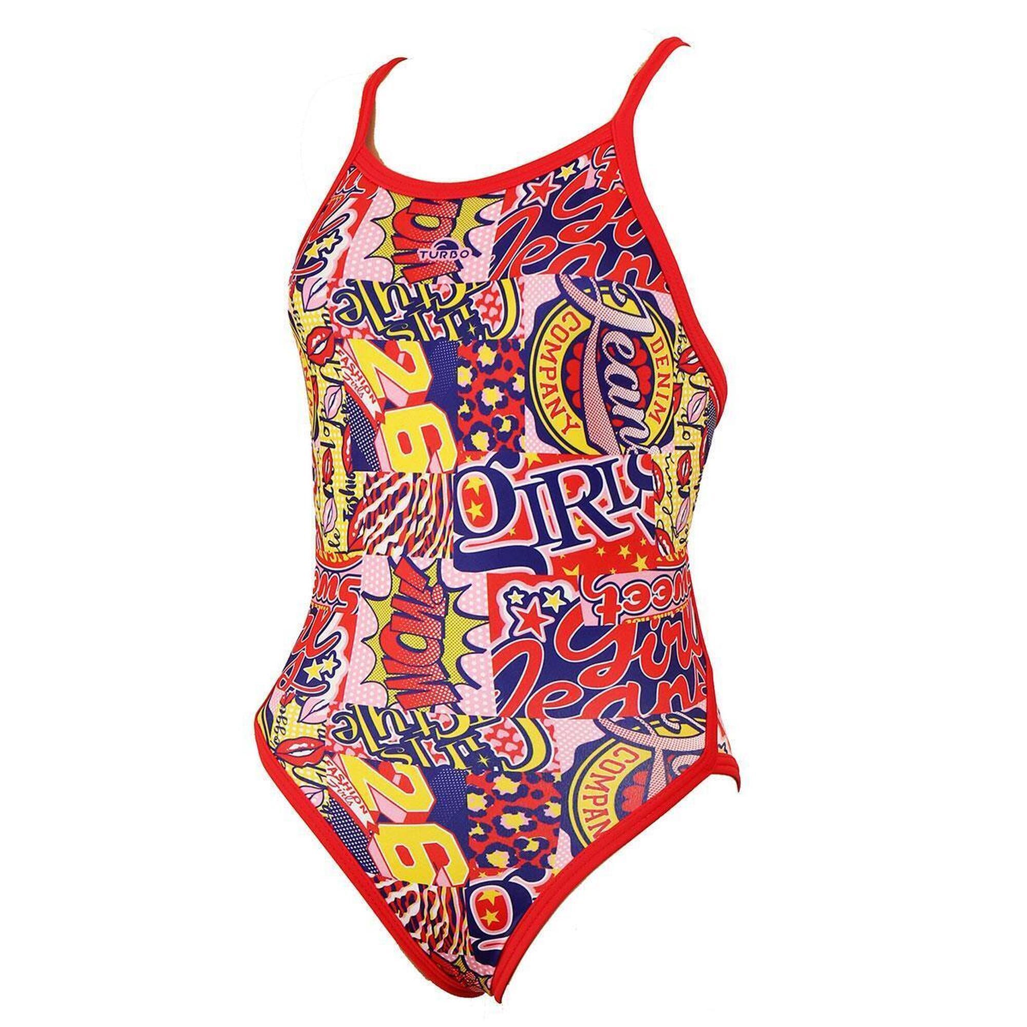 Turbo Women'S Revolution Sweet Girl Swimsuit - Czerwony, Rozmiar 42