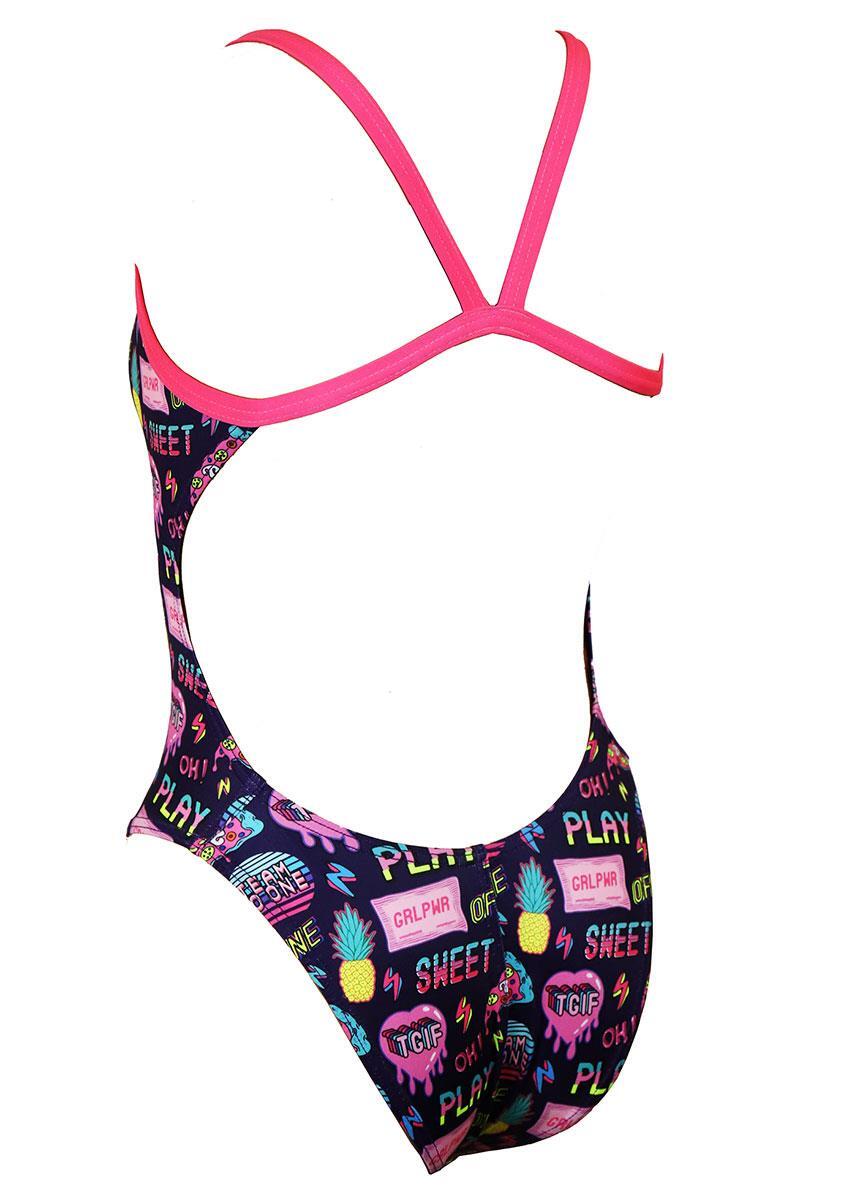 Maillot de bain Turbo Love Pizza - Rose Taille 30 4/6