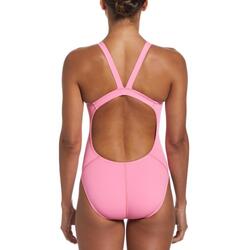 Maillot de bain une pièce Nike Hydrastrong Solid Fastback - Rose - Taille 38