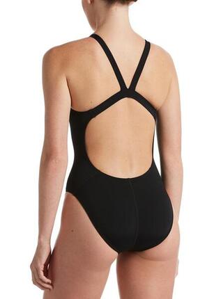 Nike Hydrastrong Solid Fastback Badeanzug - Schwarz - Größe 20