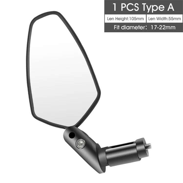 Espelho Retrovisor de Guidão de MTB Curto, Giratório 360 Graus 5/5
