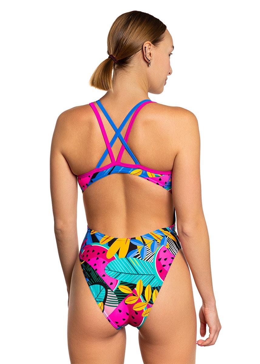 Fato de Banho Mad Wave D5 Crossback - Estampa tropical - Tamanho L 2/5