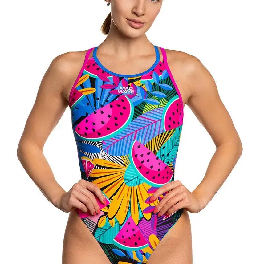 MAD WAVE D5 Crossback Swimsuit, Multicolour, Size XS