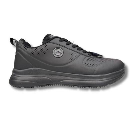 Zapatillas Running Hombre J'Hayber Champer Black Negro Piel Antideslizantes