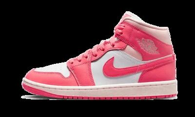 Schoenen - basketbal - jordan 1 - mid-top - white/sea coral