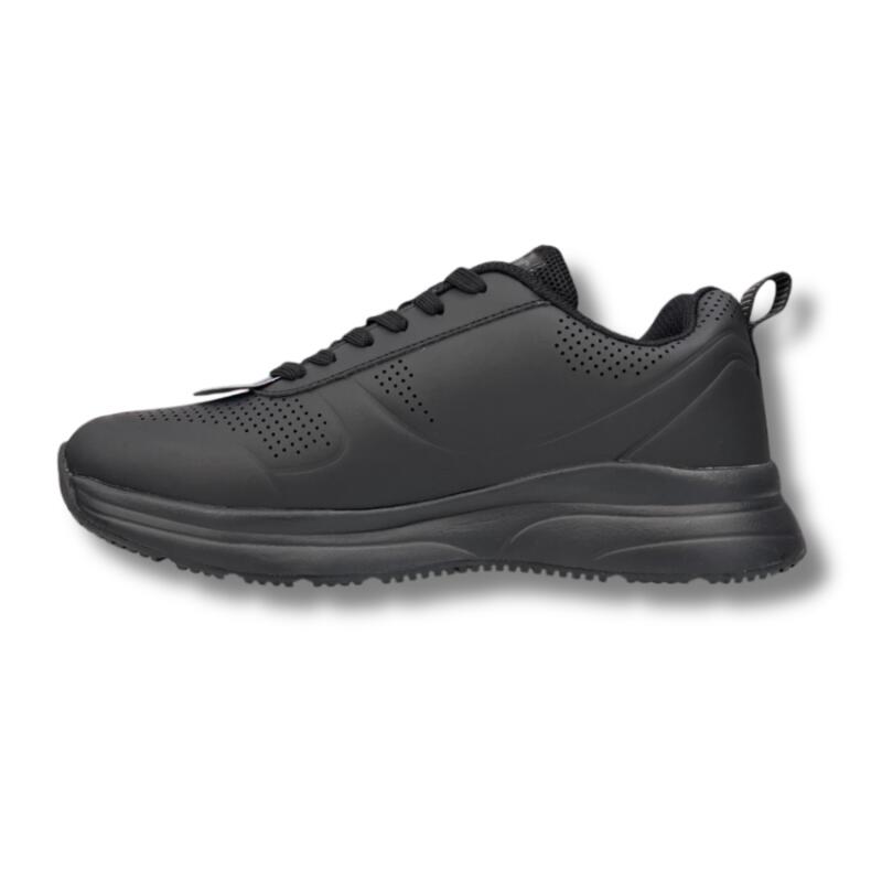 Zapatillas Running Hombre J'Hayber Champer Black Negro Piel Antideslizantes 2/5