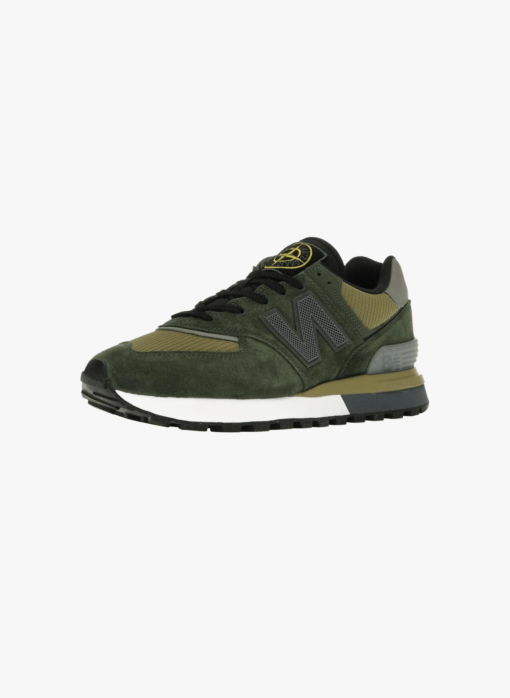 New Balance 574 Legacy Stone Island Dark Green 4/5