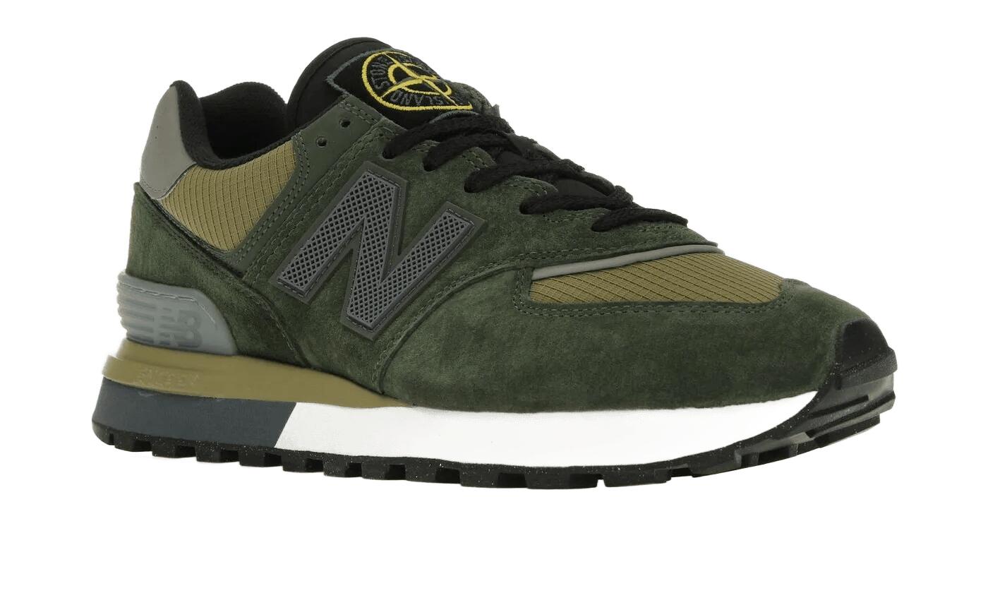 New Balance 574 Legacy Stone Island Dark Green 2/5