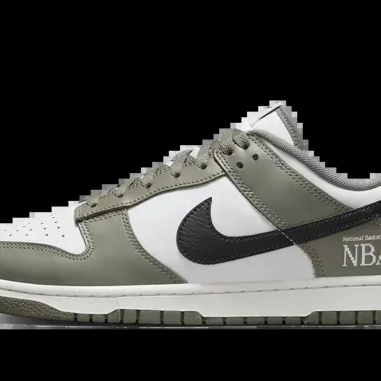 Basketball Shoes - Dunk Low NBA Paris, White/Grey/Black