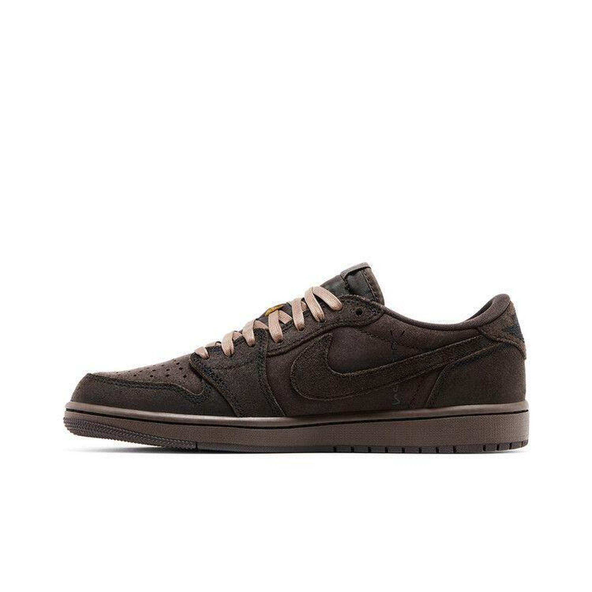 Nike - Air Jordan 1 Retro Low Og Sp Travis Scott Velvet Brown - Baskets - Noir - Decathlon
