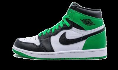 Schoenen - basketbal - heren - air jordan 1 - zwart/groen/wit