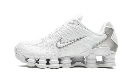 Shox TL White Metallic Silver Max Orange - Taille : 47 EU