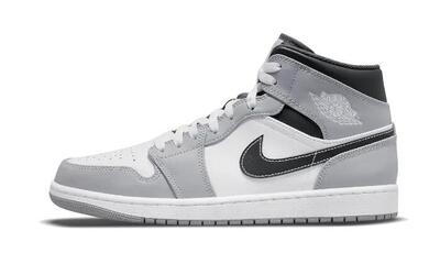 Air Jordan 1 Mid Light Smoke Grey Anthracite (GS)