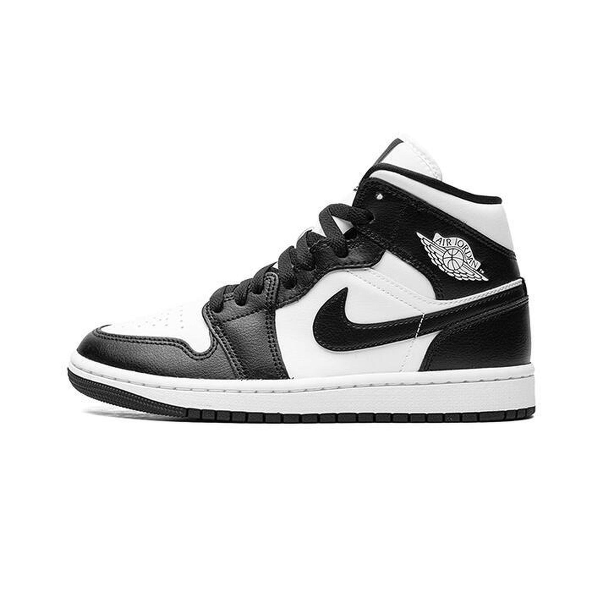 Nike - Air Jordan 1 Mid Panda - Baskets - Blanc - Decathlon