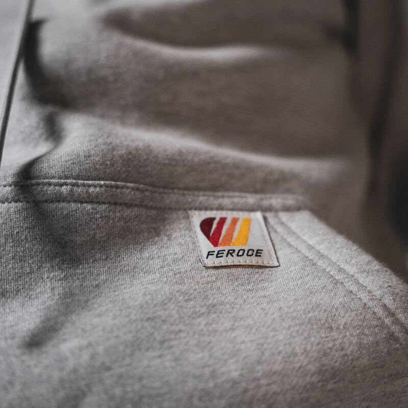 Sudadera con capucha tipo hoodie – Gris claro 3/6