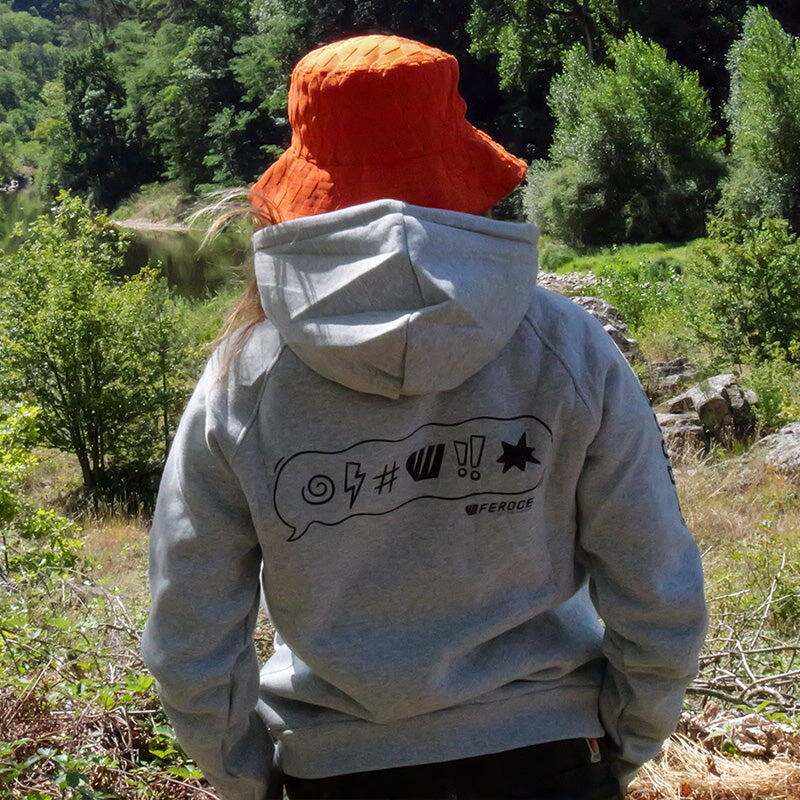 Sudadera con capucha tipo hoodie – Gris claro 5/6