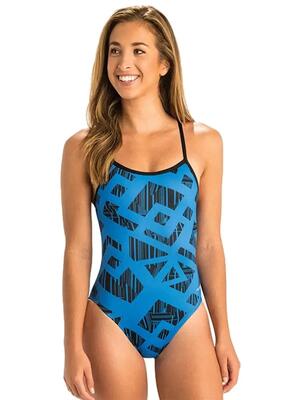 Dolfin reliance trax string back badpak - blauw