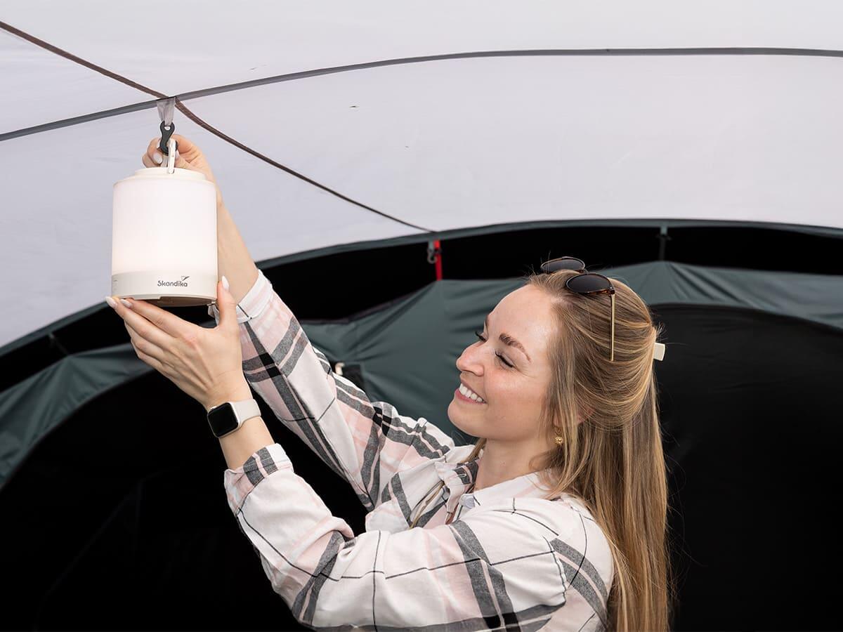 Lampada da campeggio Nordsol - lampada LED ricaricabile bianco caldo 7/8