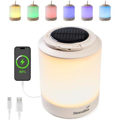 Campinglampe Nordsol - wiederaufladbare LED Lampe warmweiß - Powerbank