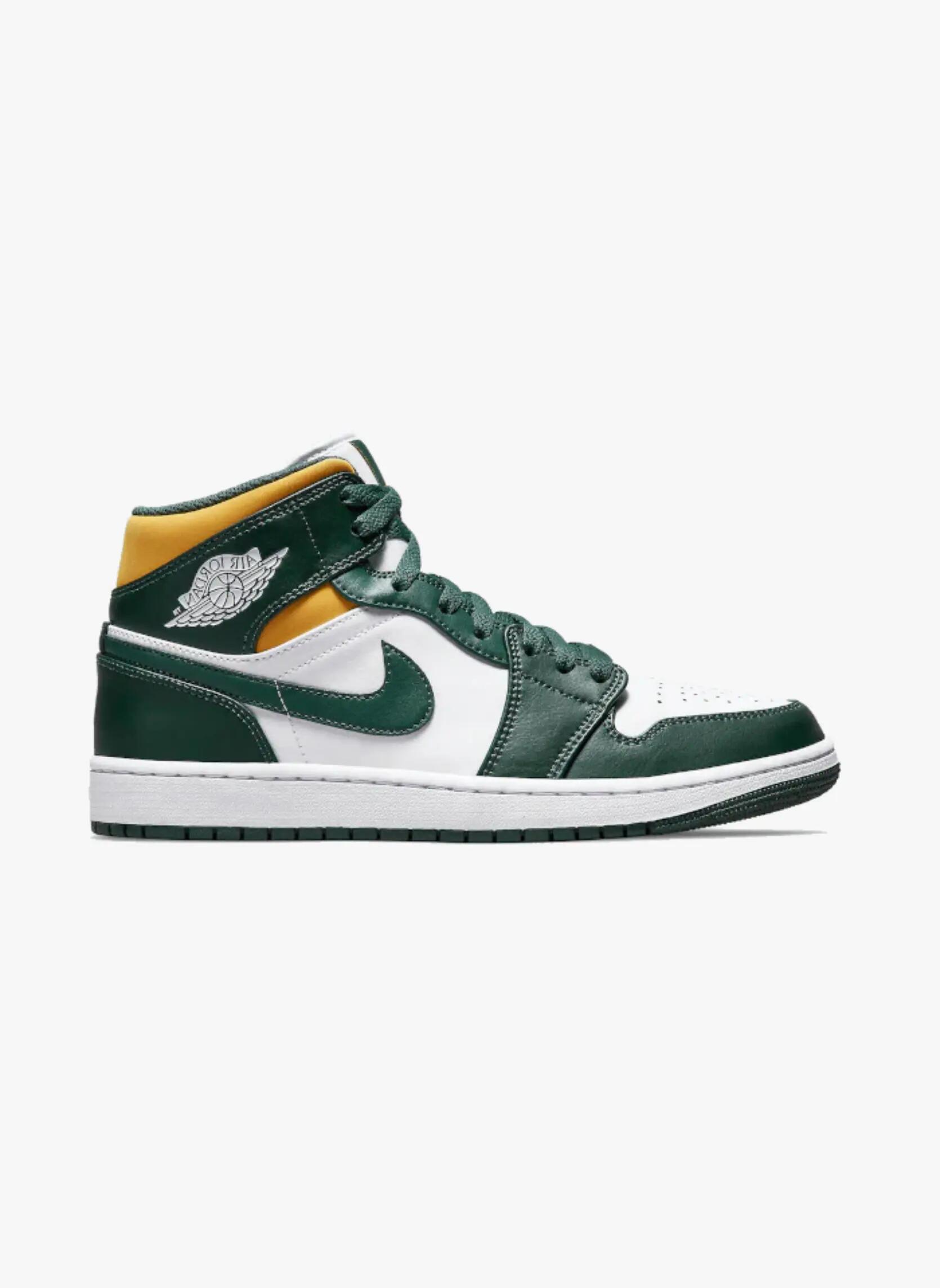 Scarpe - basket - aj1 mid sonics - verde/giallo 3/5